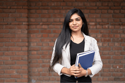 Student with books